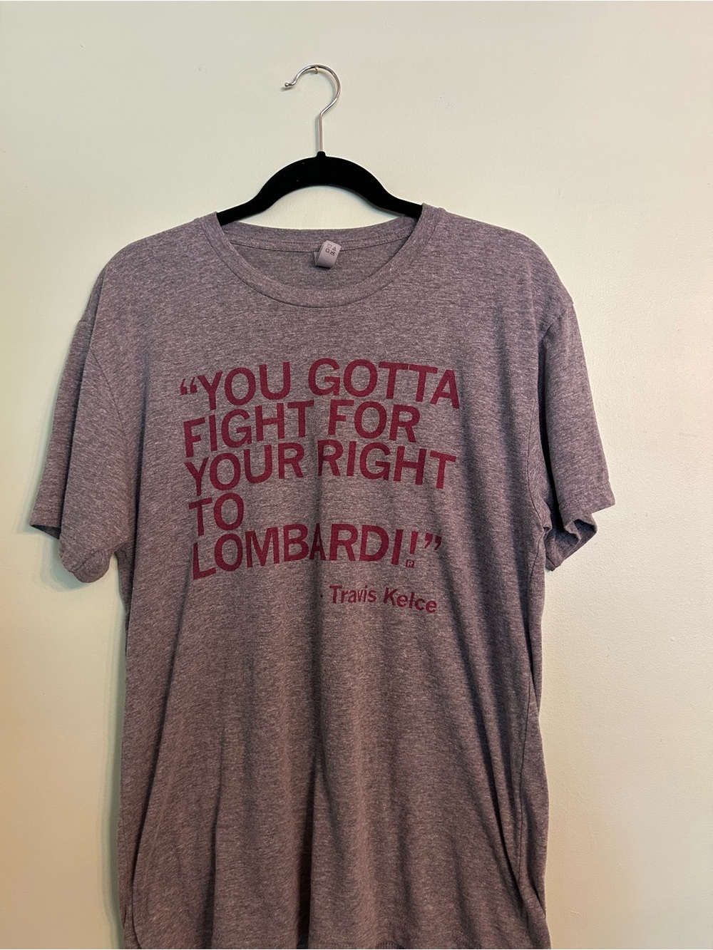 Travis Kelce Graphic Tee - 'Fight For Your Right to Lombardi' - Raygun
